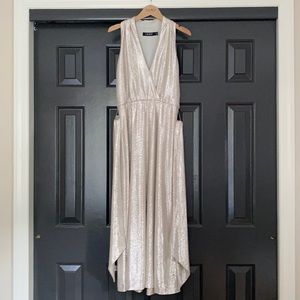 Lauren Ralph Lauren Metallic Halter Dress, Size 2